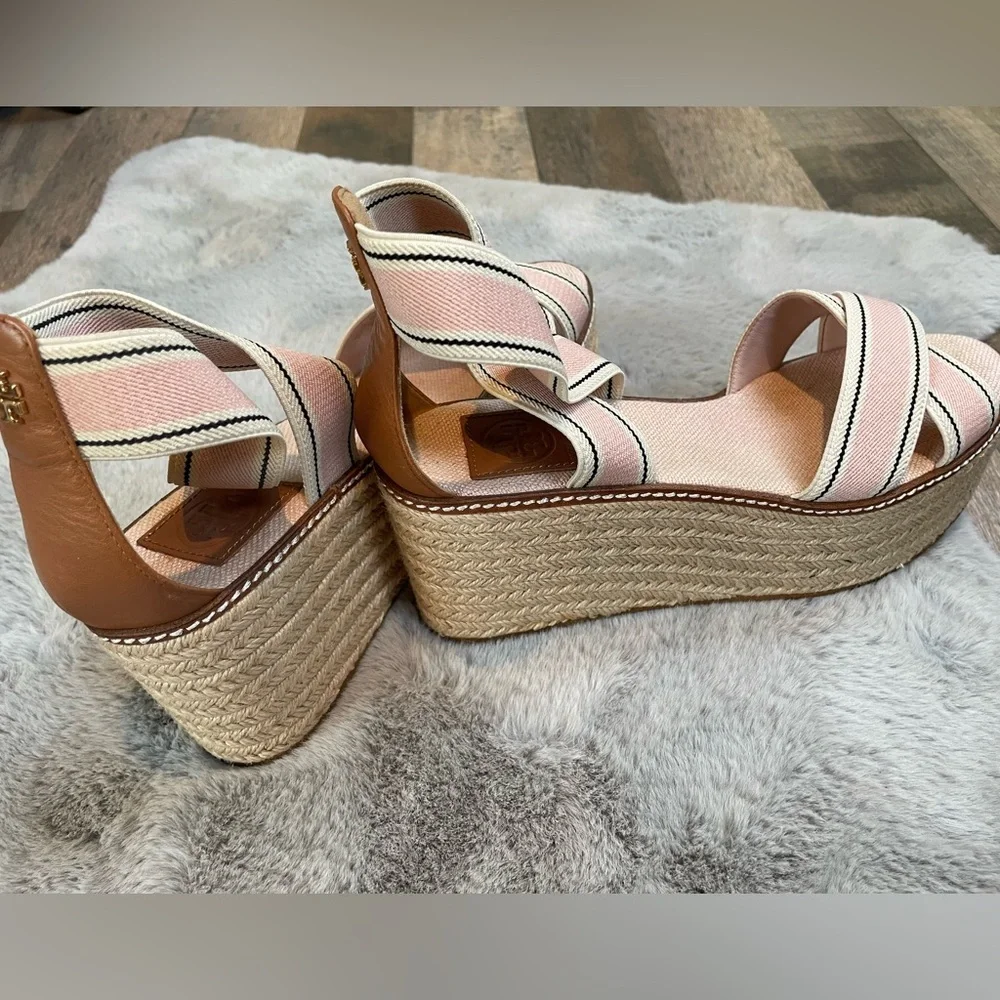 Tory Burch Pink Espadrille Sandals